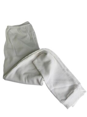 NWOT Mix & Co White Thermal Waffle Knit - Pants/Leggings/Pajamas Size L